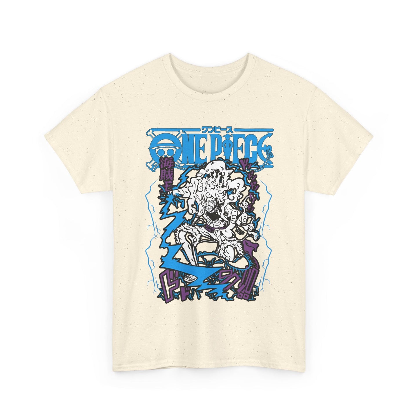 Luffy Gear Transformation T-Shirt – 100% Cotton Anime Tee | One Piece Gear 5 Shirt
