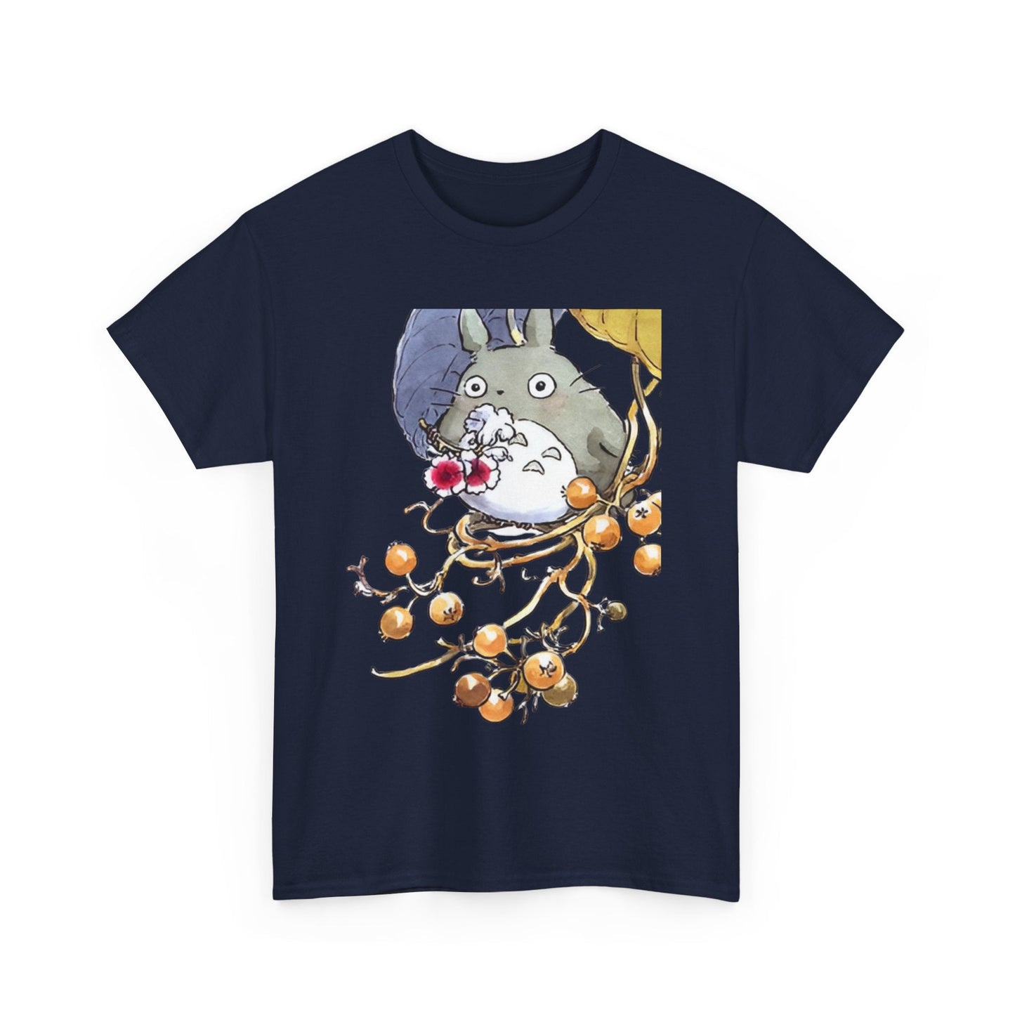 My Neighbor Totoro with Flowers T-Shirt – 100% Cotton Studio Ghibli Floral Tee