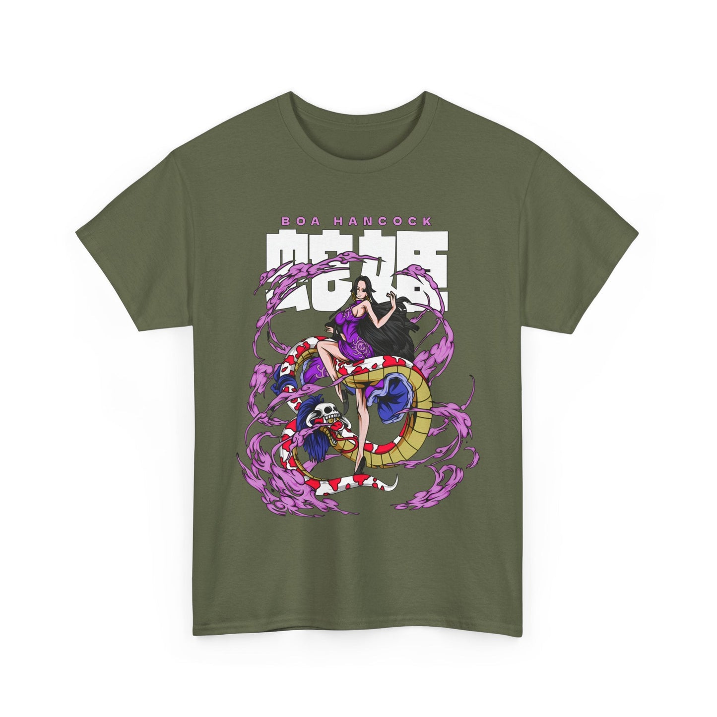 Boa Hancock T-Shirt – 100% Cotton One Piece Anime Tee for Fans