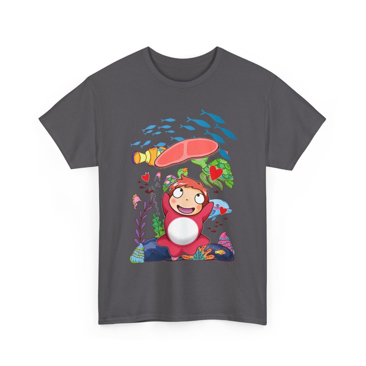 Studio Ghibli Characters Sketch T-Shirt – 100% Cotton Anime Tee Featuring Hand-Drawn Ghibli Icons