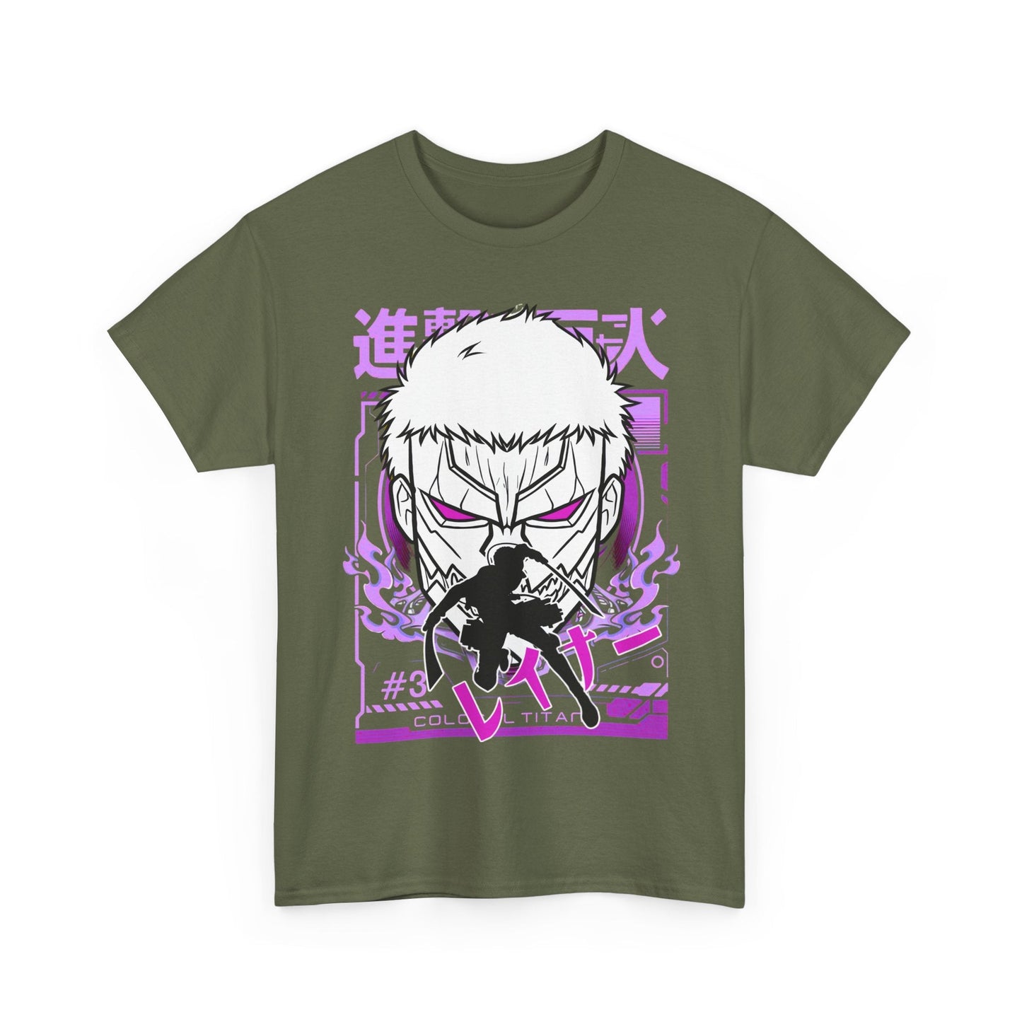 Reiner Braun T-Shirt – 100% Cotton Attack On Titan Anime Tee for AOT Fans