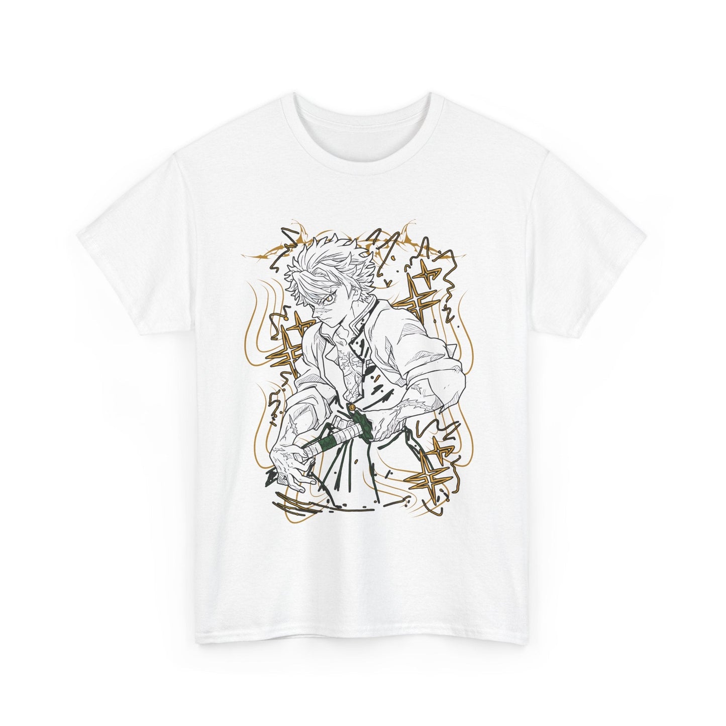 Sanemi Shinazugawa Demon Slayer T-Shirt – 100% Cotton Anime Tee for Demon Slayer Fans