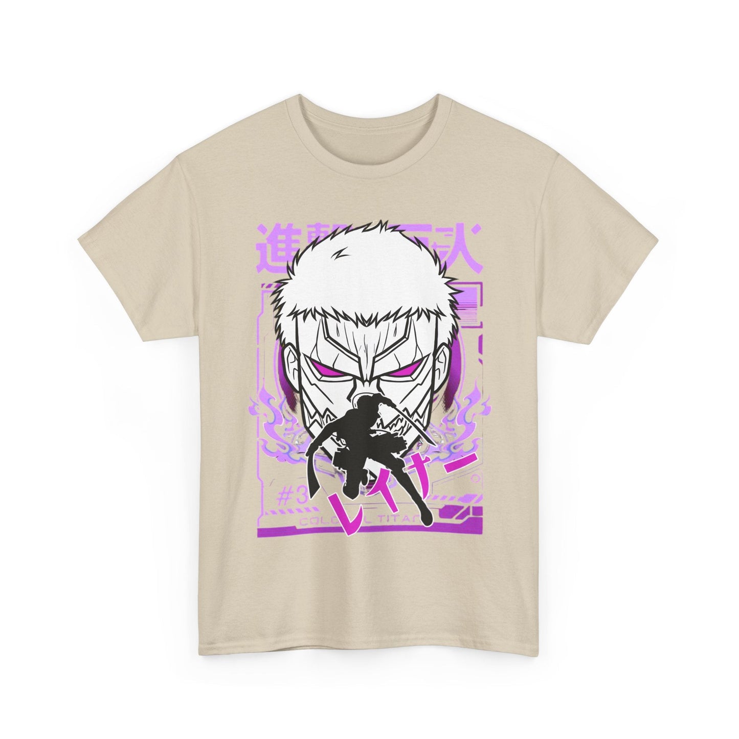 Reiner Braun T-Shirt – 100% Cotton Attack On Titan Anime Tee for AOT Fans