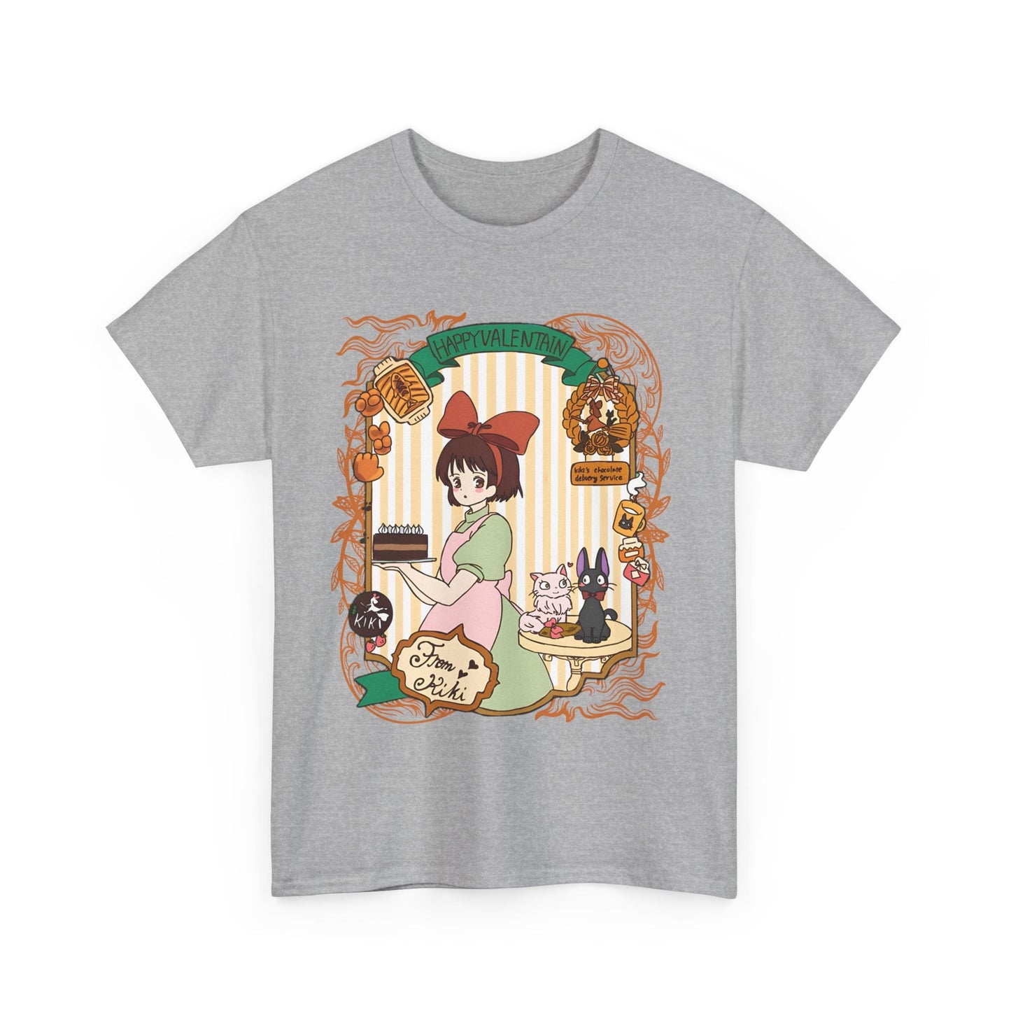 Kiki Happy Studio Ghibli T-Shirt – 100% Cotton Kiki’s Delivery Service Tee for Anime Fans