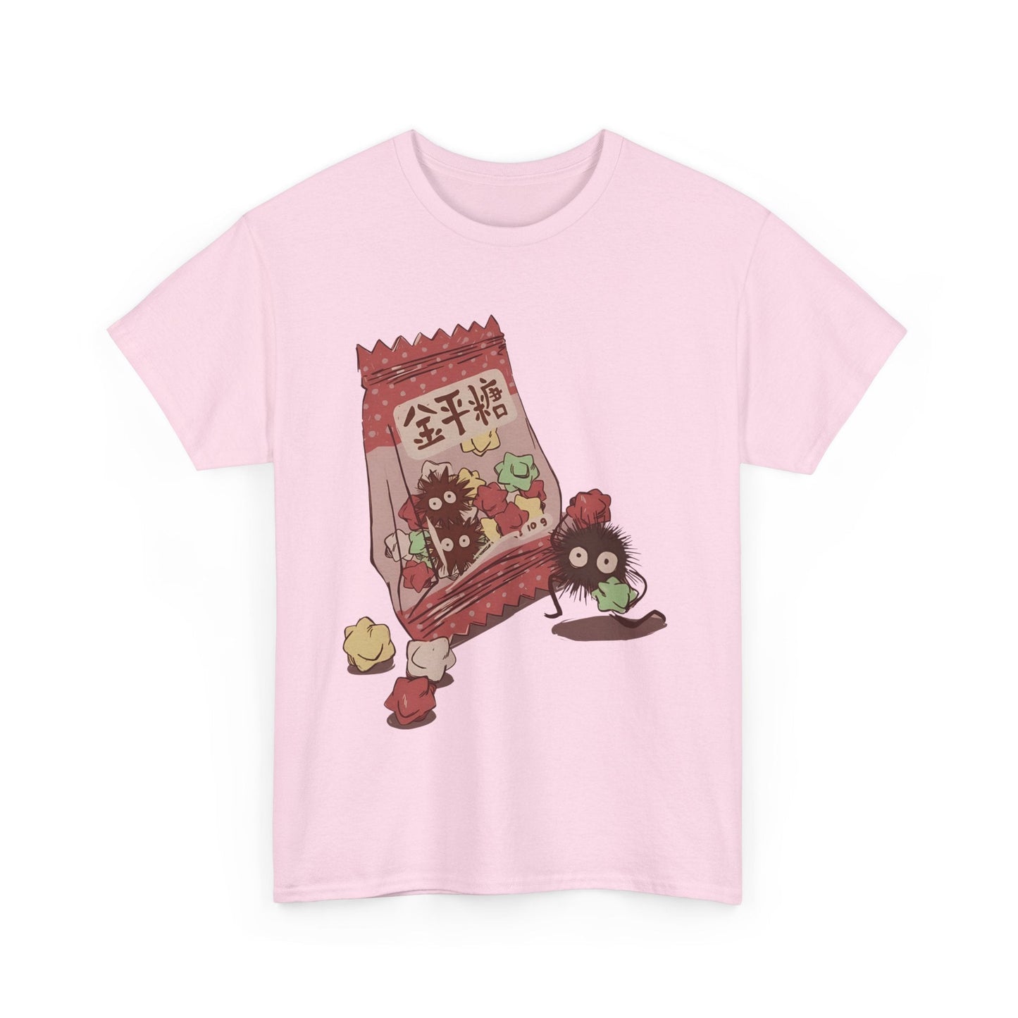 Soot Sprites Candy T-Shirt – 100% Cotton Cute Studio Ghibli Anime Tee