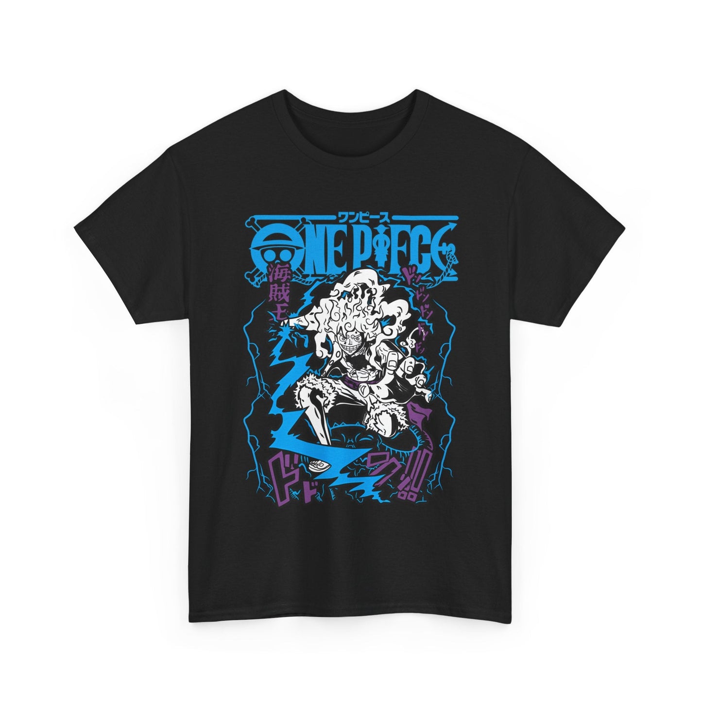 Luffy Gear Transformation T-Shirt – 100% Cotton Anime Tee | One Piece Gear 5 Shirt