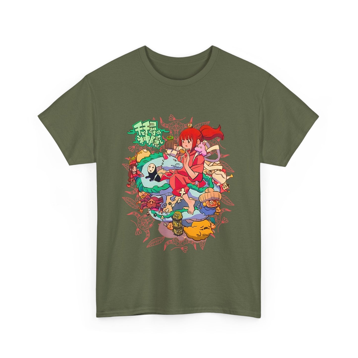 Spirited Away Characters Collage T-Shirt – 100% Cotton Studio Ghibli Anime Tee