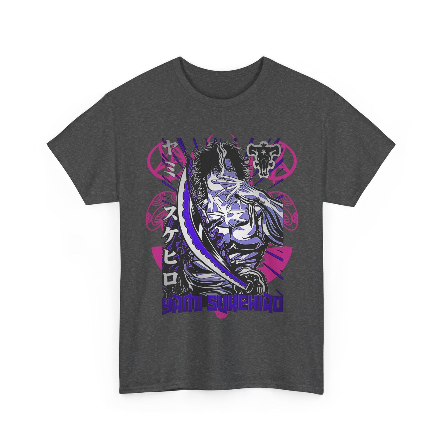 Yami Sukehiro Black Clover T-Shirt – 100% Cotton Anime Tee for Shonen Fans