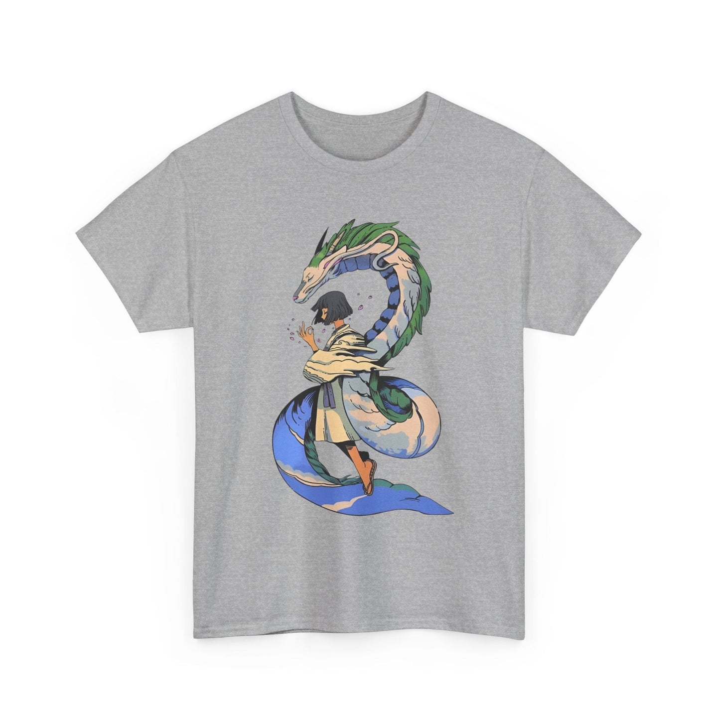 Haku Spirited Away T-Shirt – 100% Cotton Anime Tee for Studio Ghibli Fans