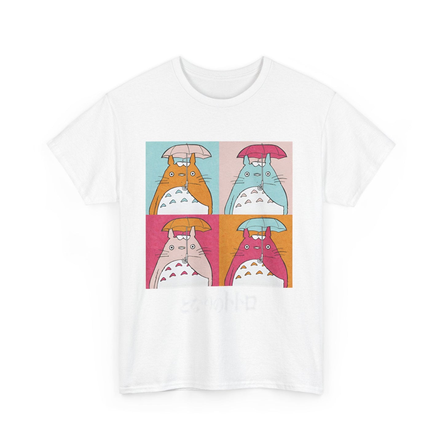 Totoro Aesthetic Art Collage T-Shirt – 100% Cotton Studio Ghibli Inspired Graphic Tee