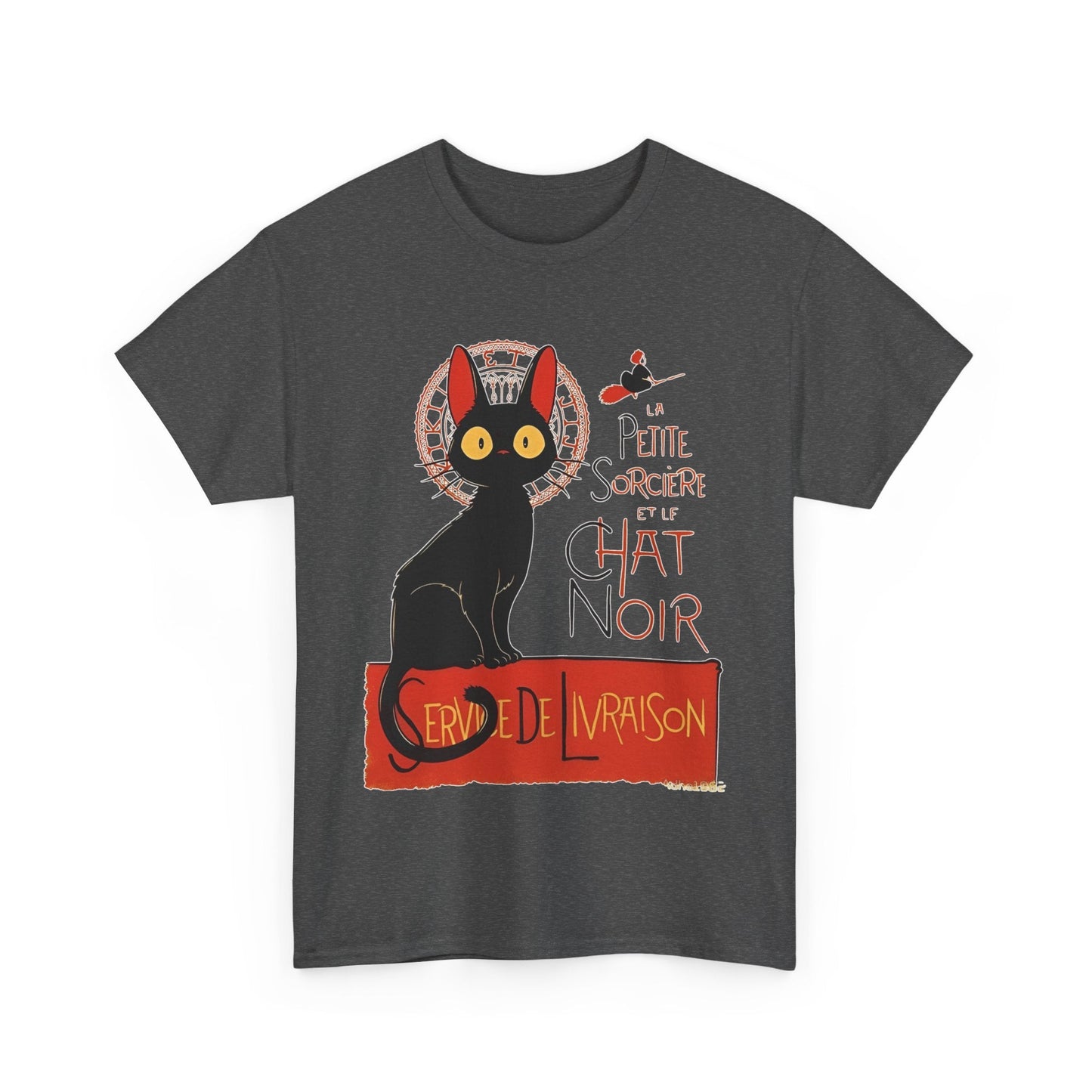 Kiki's Delivery Service T-Shirt – 100% Cotton "Service de Livraison" Studio Ghibli Tee for Fans