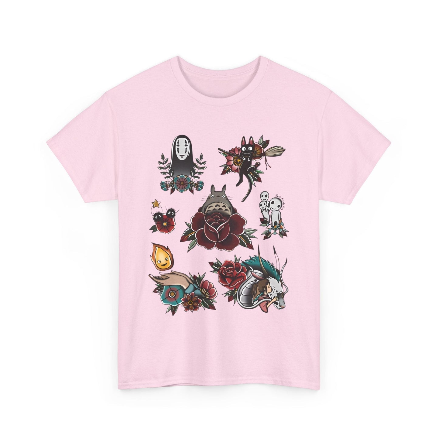 Studio Ghibli Characters T-Shirt – 100% Cotton Anime Tee Featuring Iconic Ghibli Designs