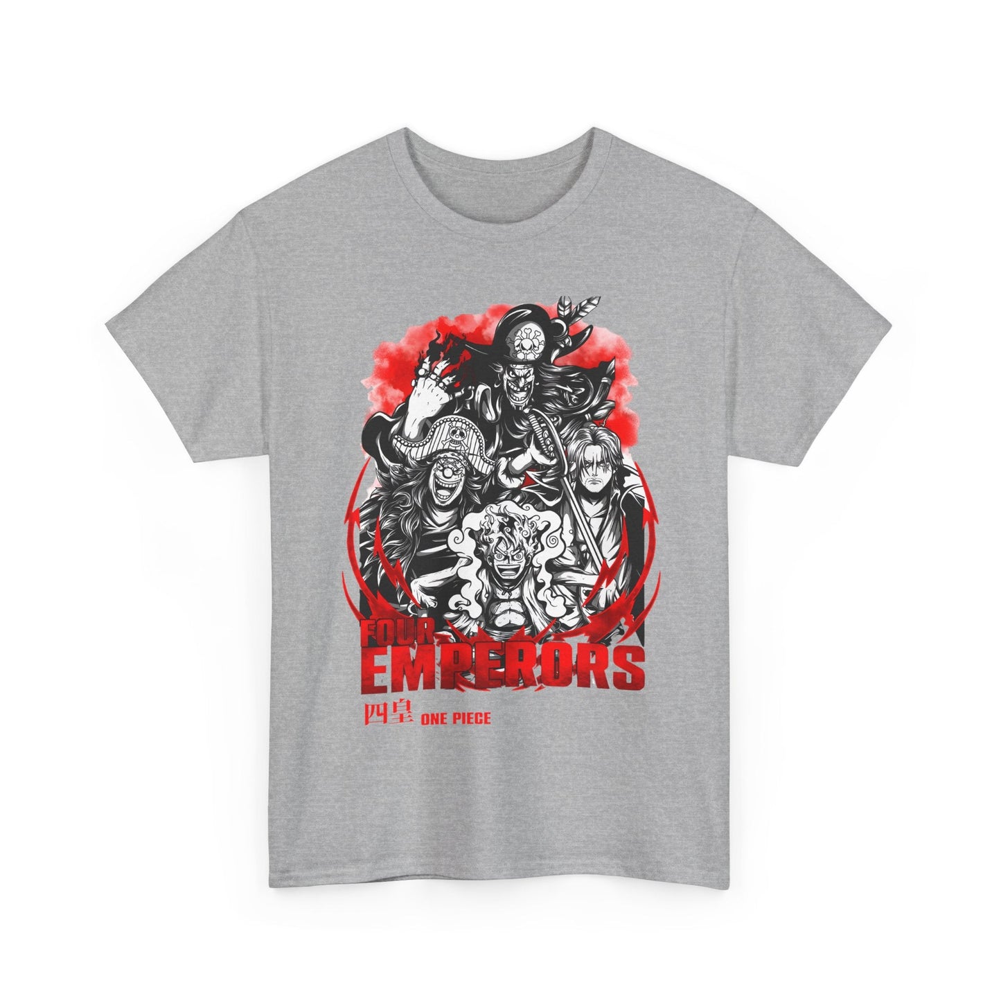 Four Emperors One Piece T-Shirt – 100% Cotton Anime Shirt Featuring Yonko Legends