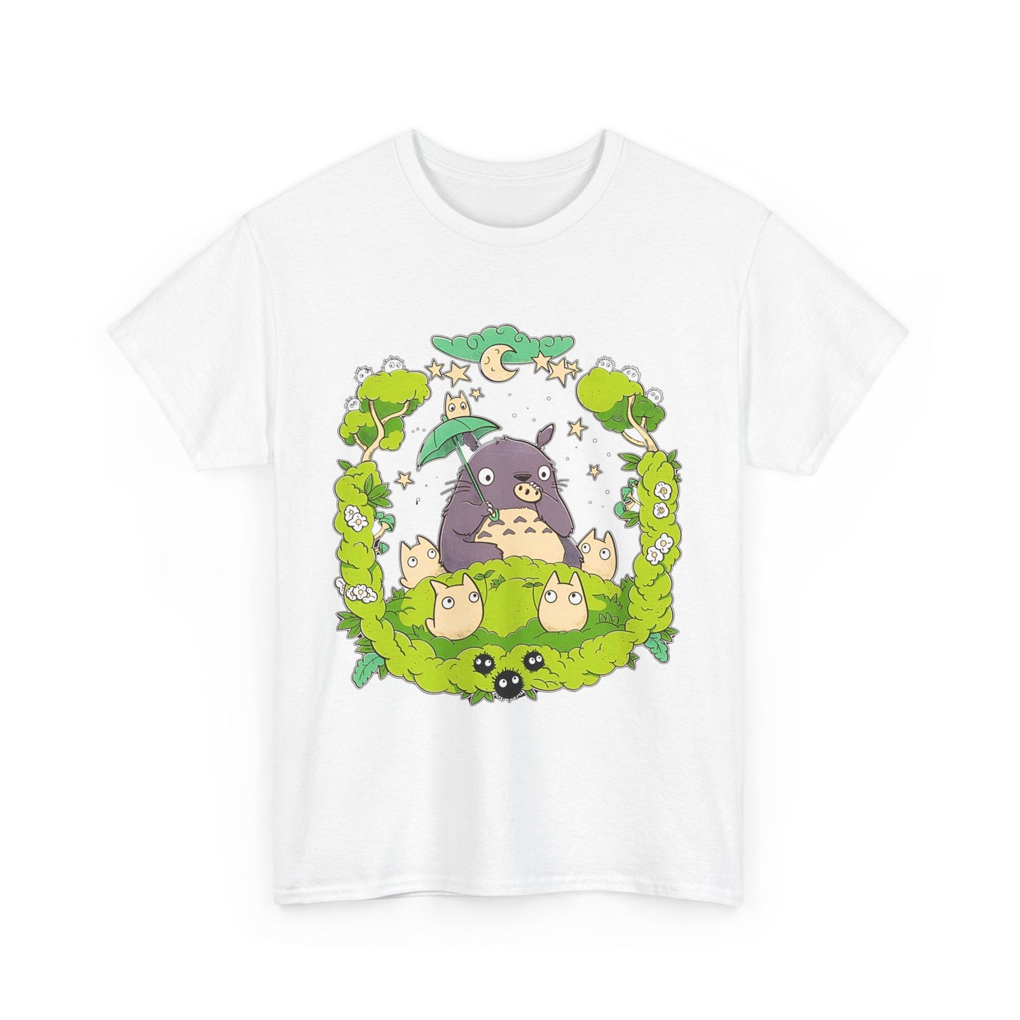 Totoro Forest Magic T-Shirt – 100% Cotton Studio Ghibli Anime Tee Inspired by My Neighbor Totoro