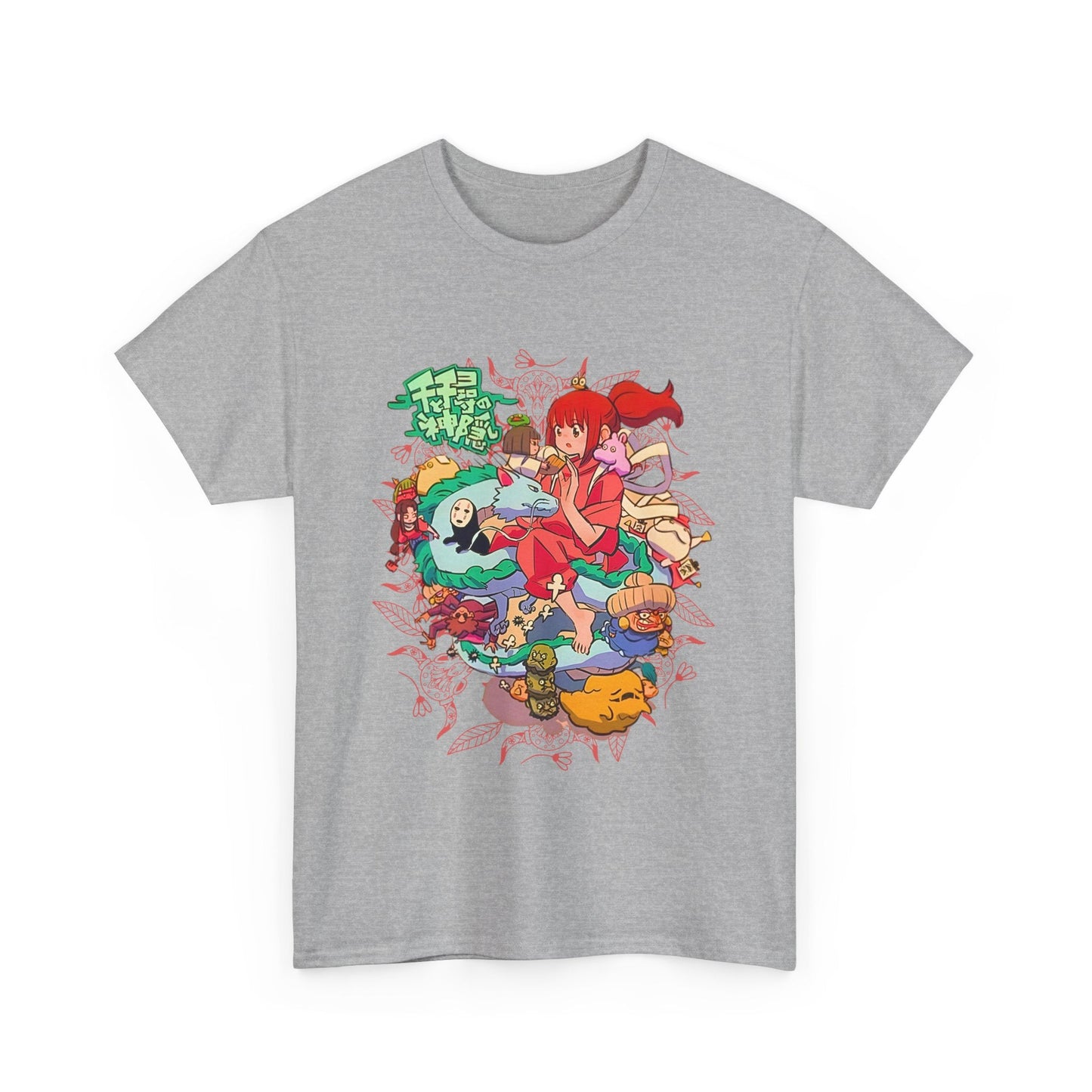 Spirited Away Characters Collage T-Shirt – 100% Cotton Studio Ghibli Anime Tee