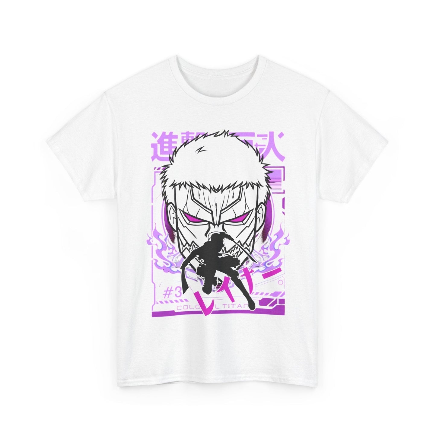 Reiner Braun T-Shirt – 100% Cotton Attack On Titan Anime Tee for AOT Fans