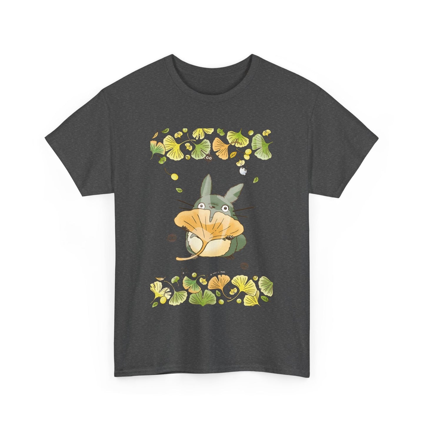 Totoro Flowers Dream T-Shirt – 100% Cotton Gildan 5000 | Studio Ghibli Aesthetic Anime Tee