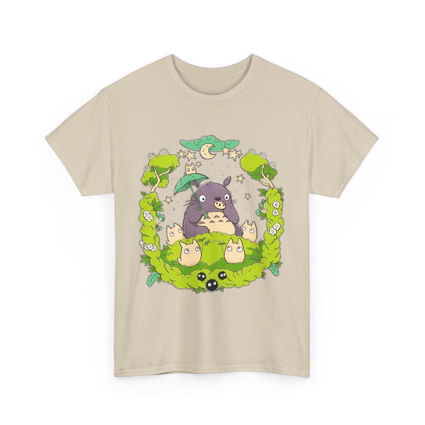 Totoro Forest Magic T-Shirt – 100% Cotton Studio Ghibli Anime Tee Inspired by My Neighbor Totoro