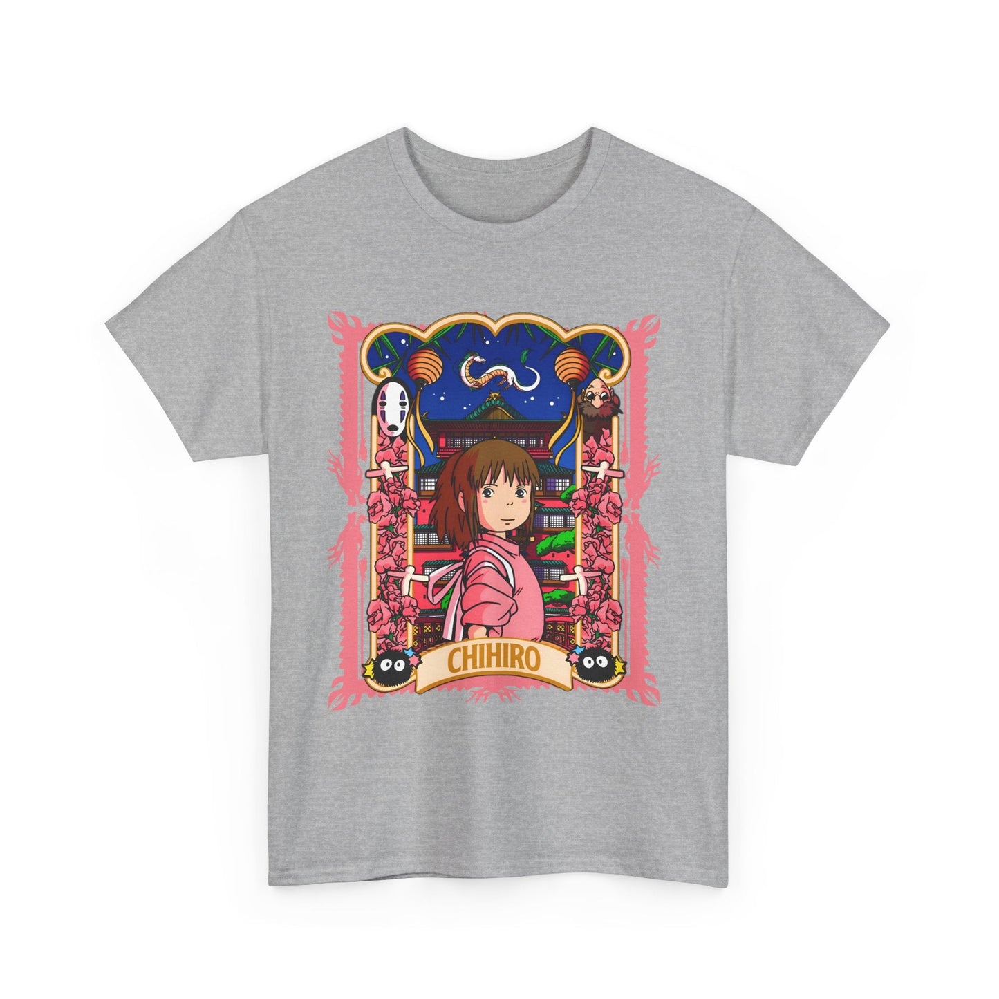 Spirited Away Chihiro T-Shirt – 100% Cotton Studio Ghibli Tee for Anime Fans