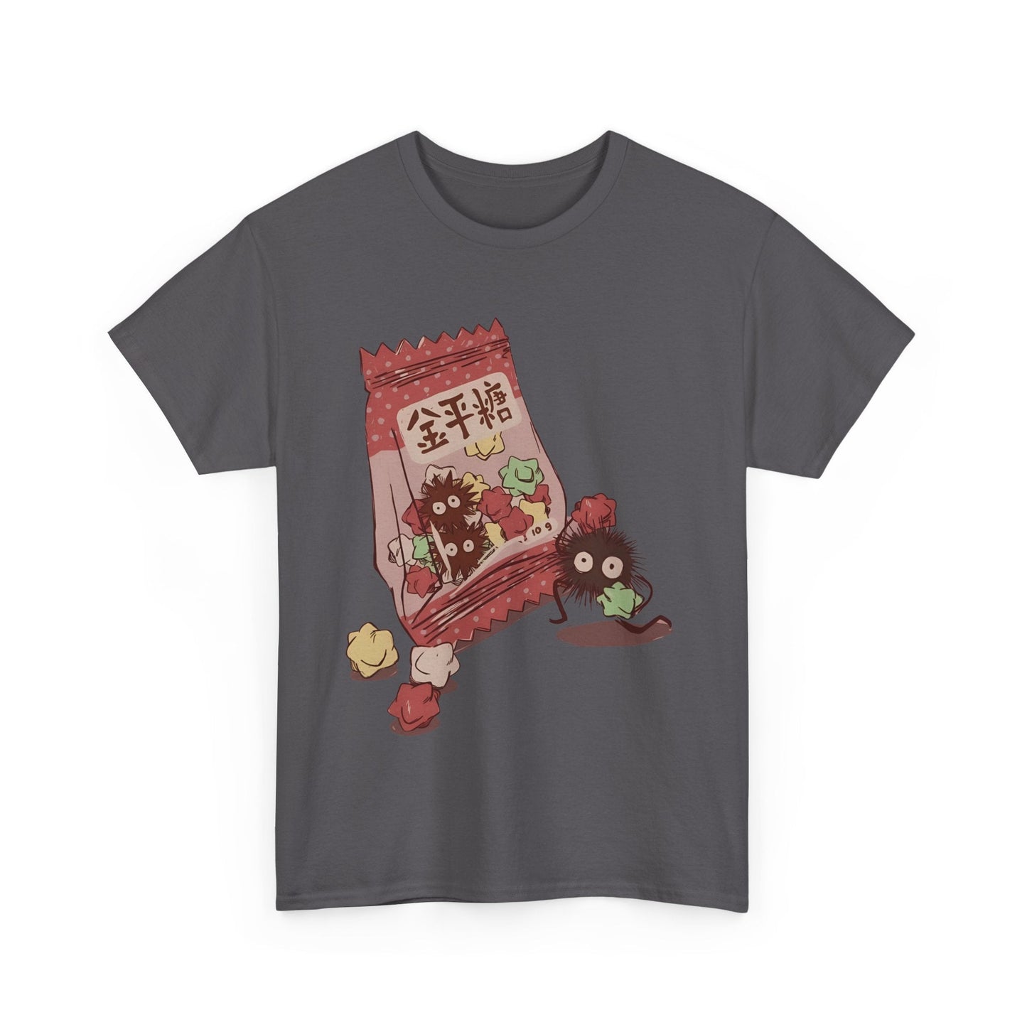 Soot Sprites Candy T-Shirt – 100% Cotton Cute Studio Ghibli Anime Tee