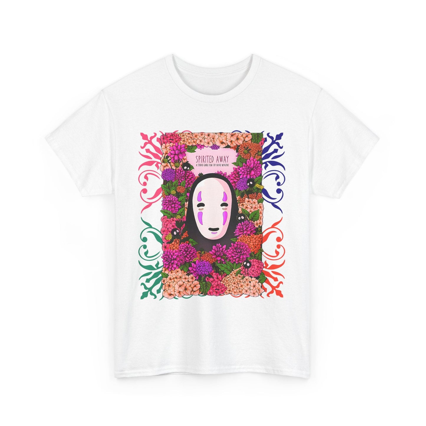 No Face Spirited Away T-Shirt – 100% Cotton Gildan 5000 | Studio Ghibli Anime Tee