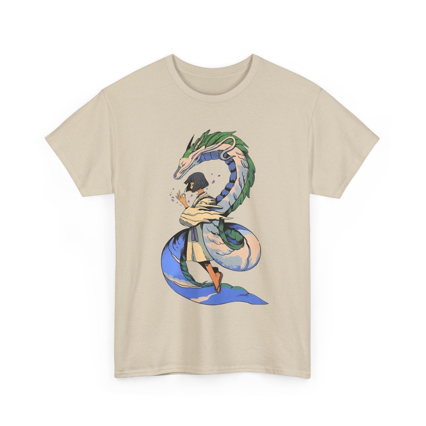 Haku Spirited Away T-Shirt – 100% Cotton Anime Tee for Studio Ghibli Fans