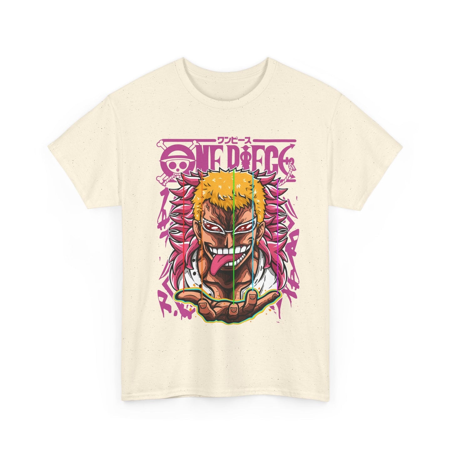 Donquixote Doflamingo T-Shirt – One Piece 100% Cotton Anime Tee for True Villain Fans