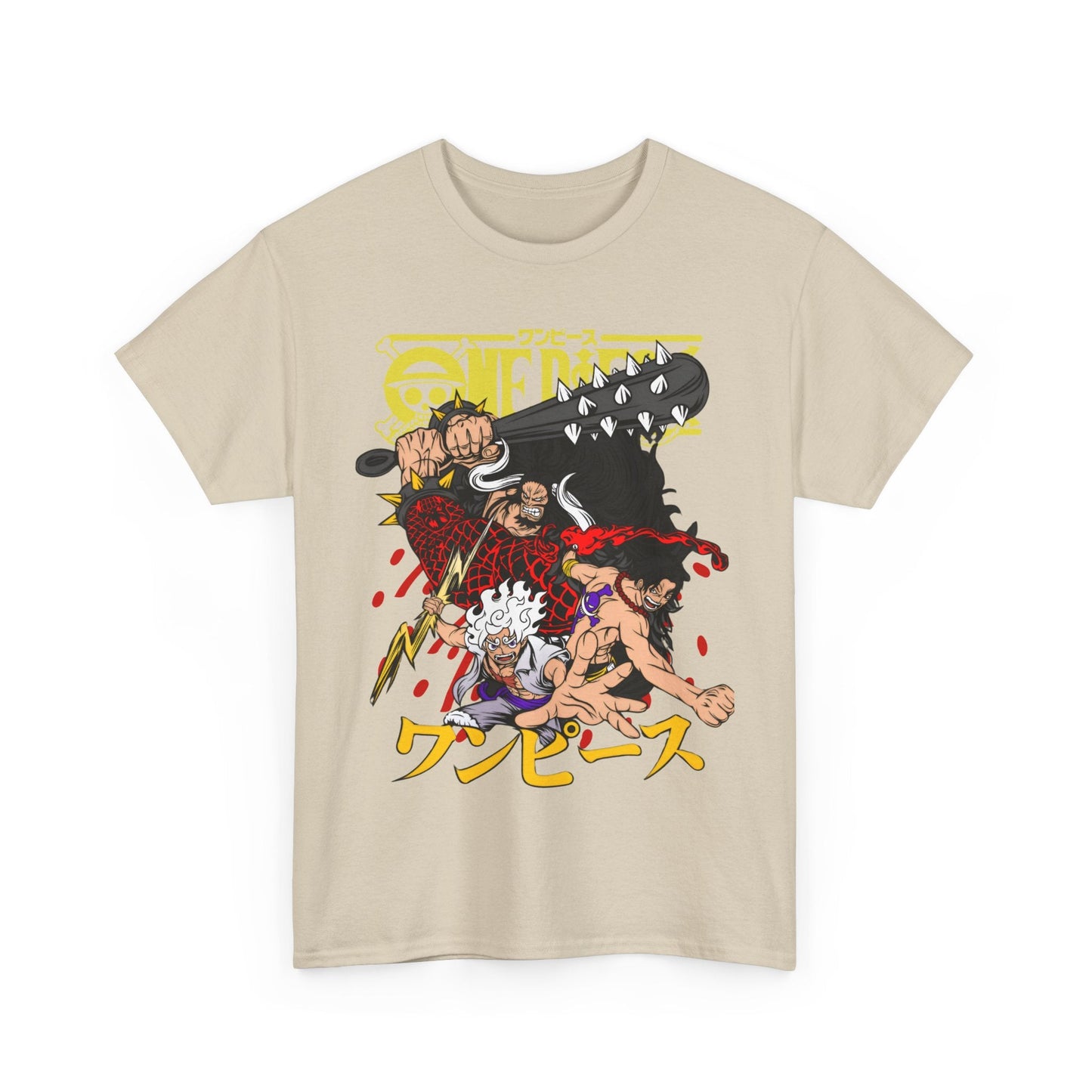 Kaido, Luffy & Ace T-Shirt – 100% Cotton One Piece Anime Tee for Fans
