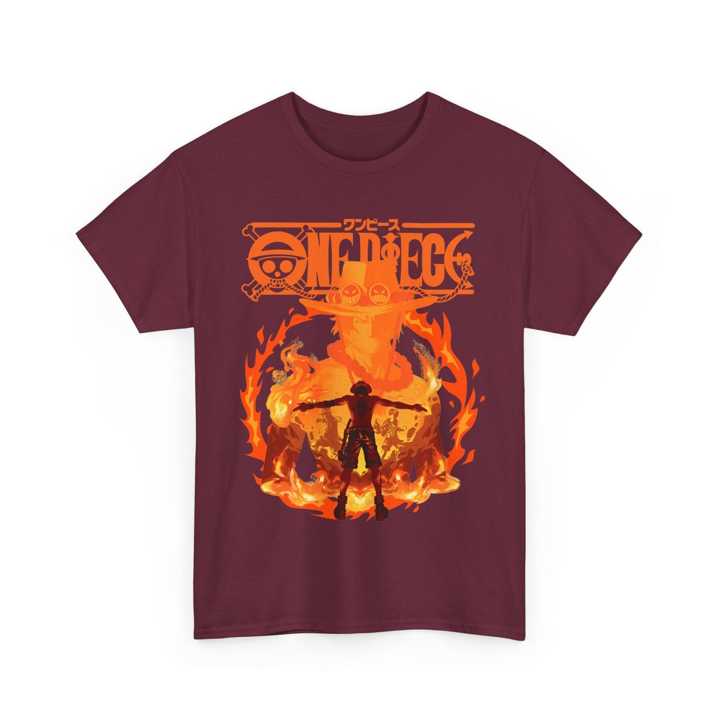 Portgas D. Ace T-Shirt 100% Cotton – One Piece Anime Shirt for Fans