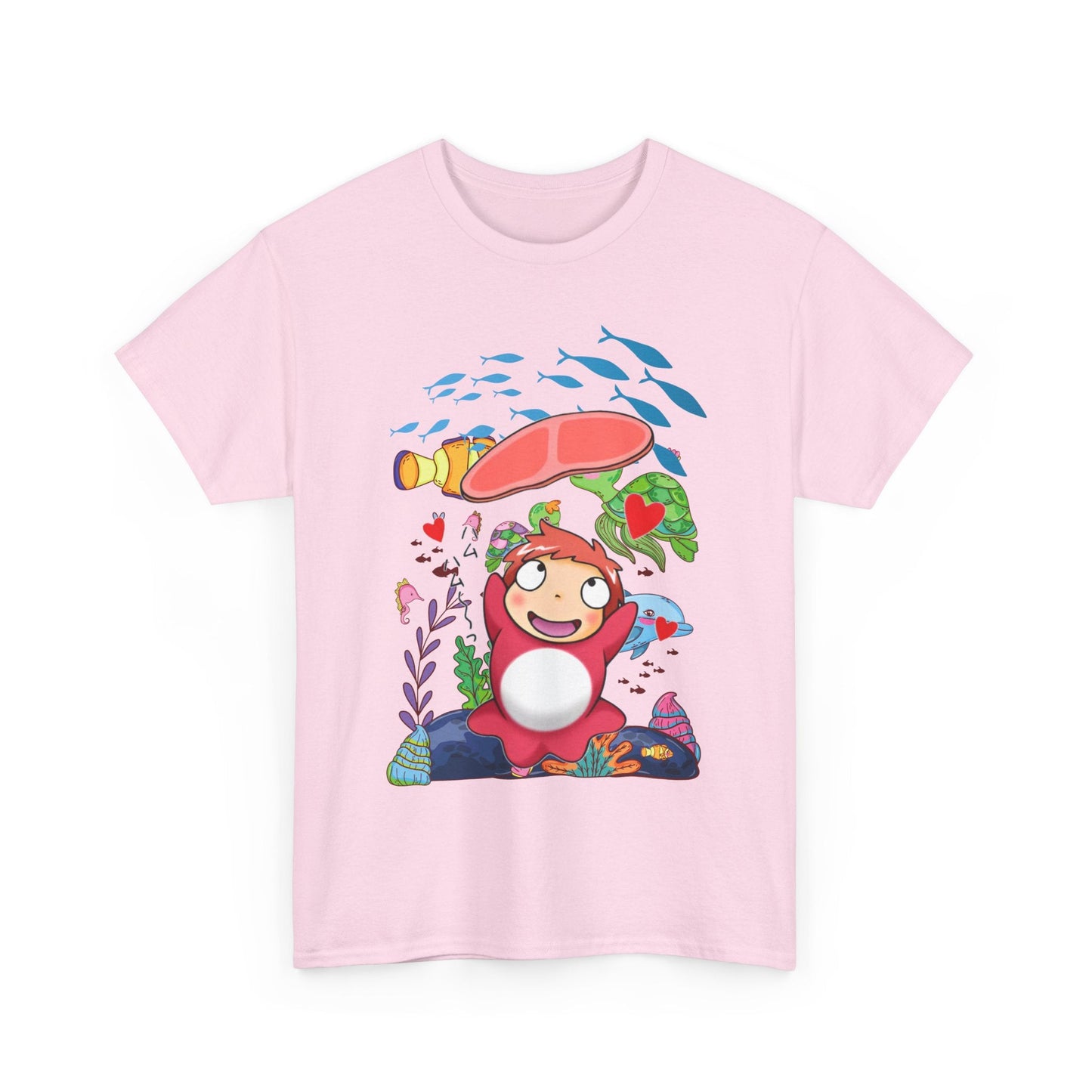 Studio Ghibli Characters Sketch T-Shirt – 100% Cotton Anime Tee Featuring Hand-Drawn Ghibli Icons