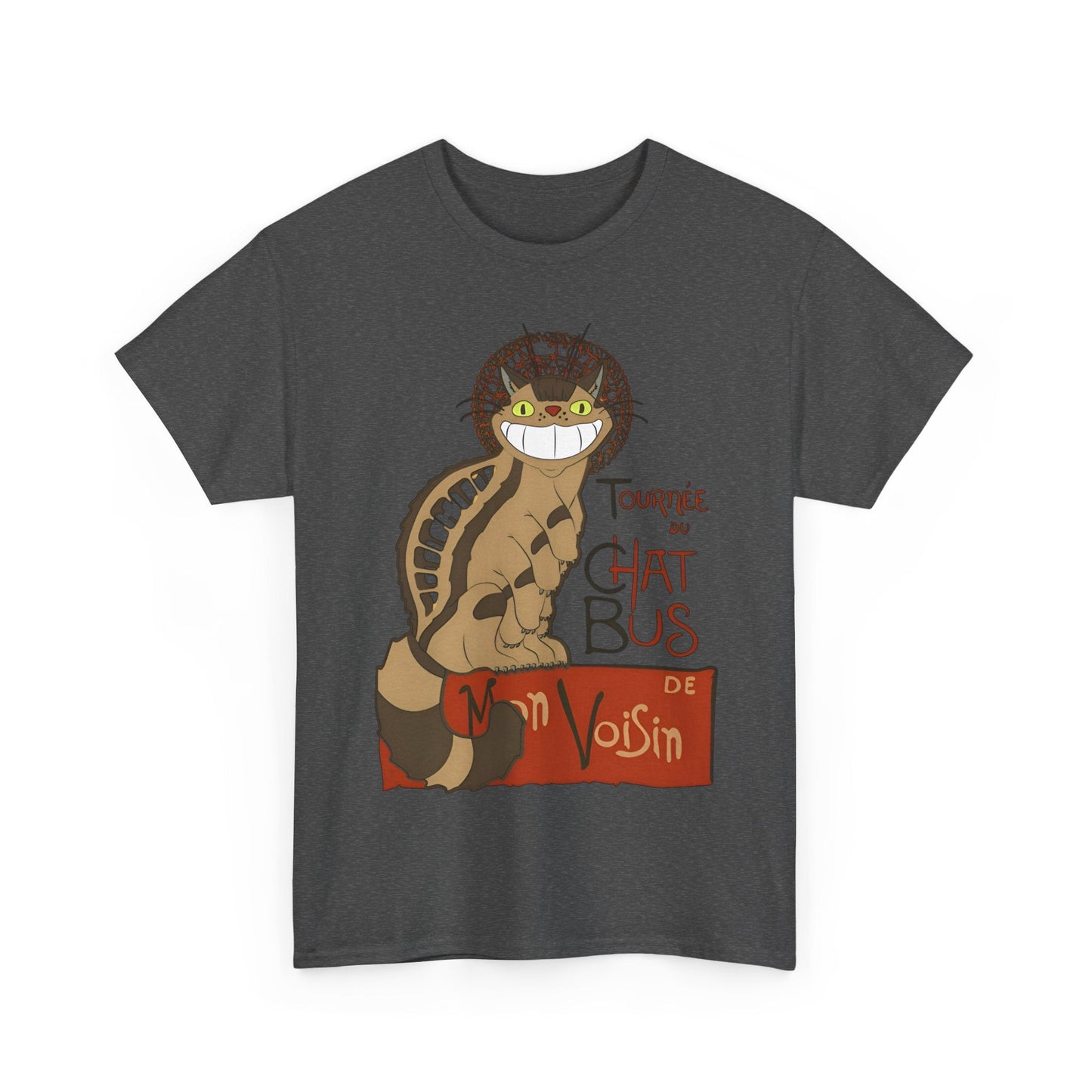 Catbus Studio Ghibli T-Shirt – 100% Cotton My Neighbor Totoro Tee for Anime Fans