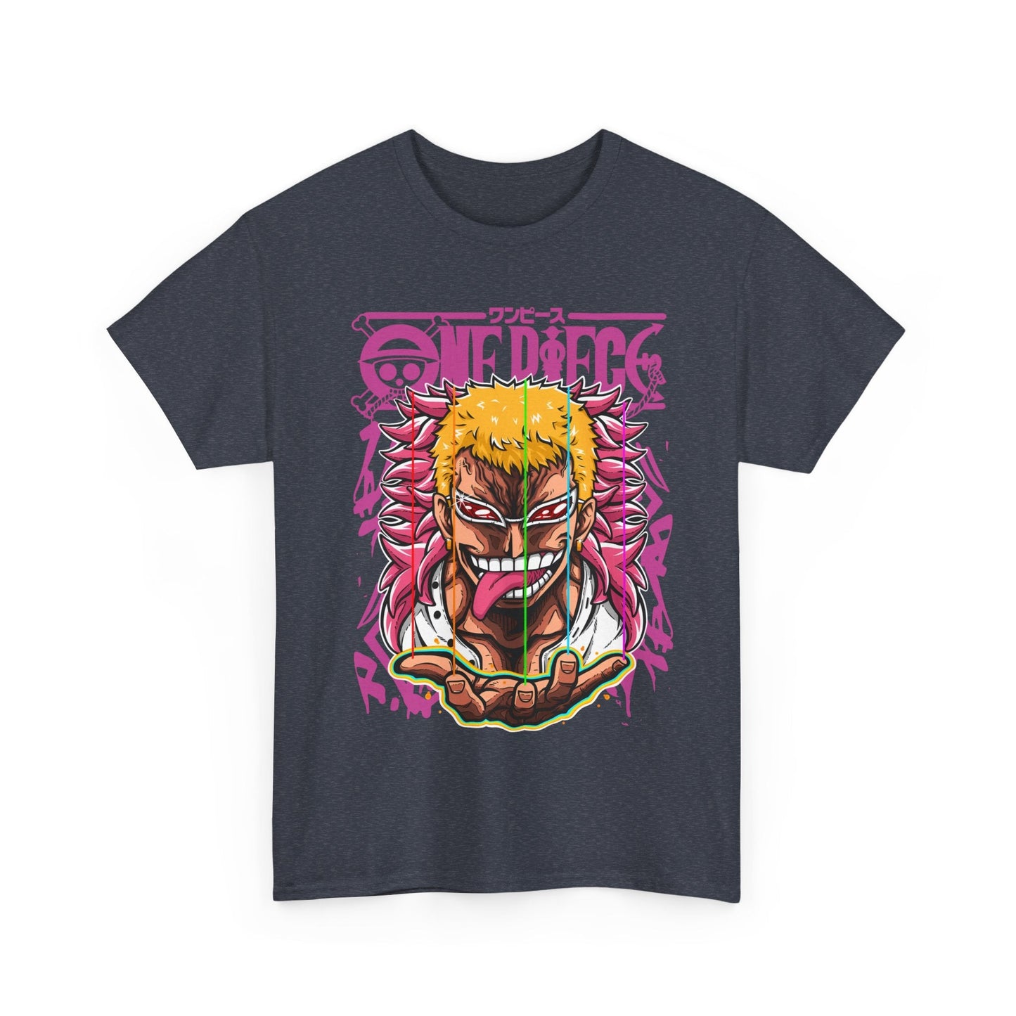 Donquixote Doflamingo T-Shirt – One Piece 100% Cotton Anime Tee for True Villain Fans