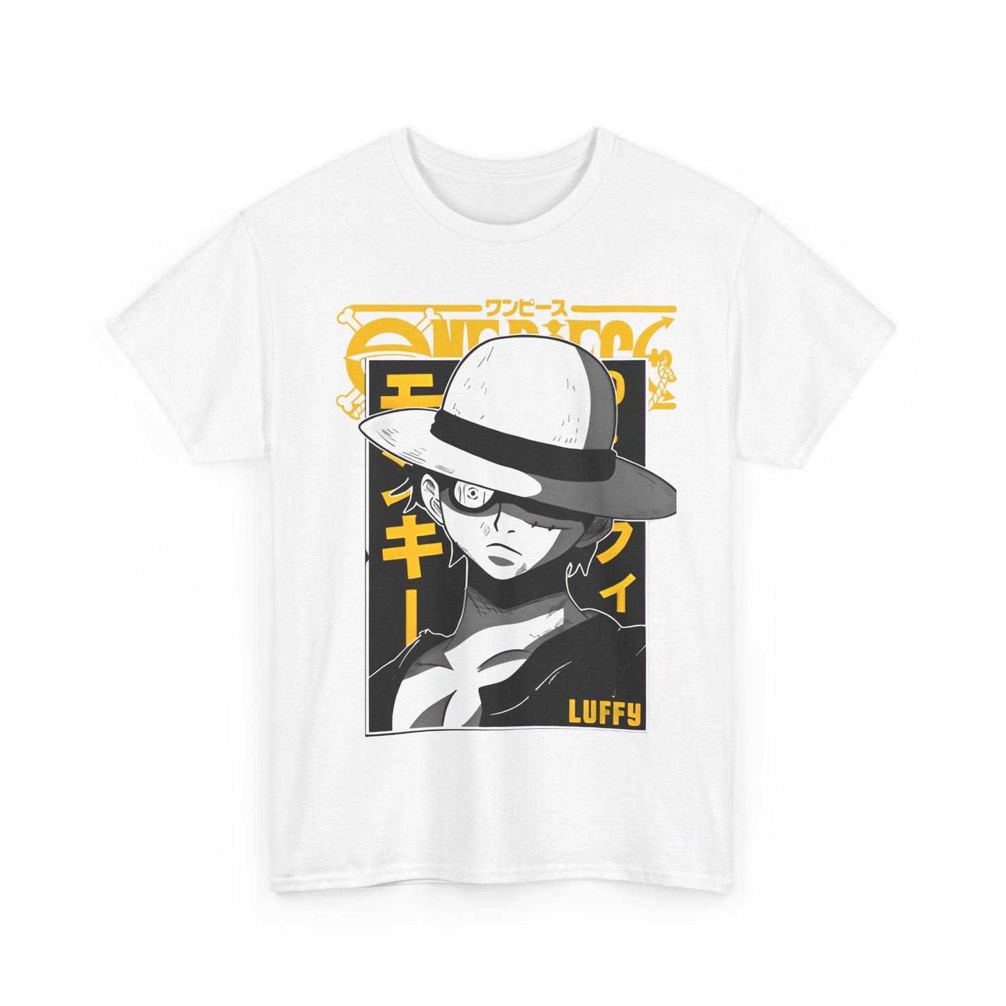 Luffy One Piece T-Shirt – 100% Cotton Anime Tee for Fans of the Future Pirate King