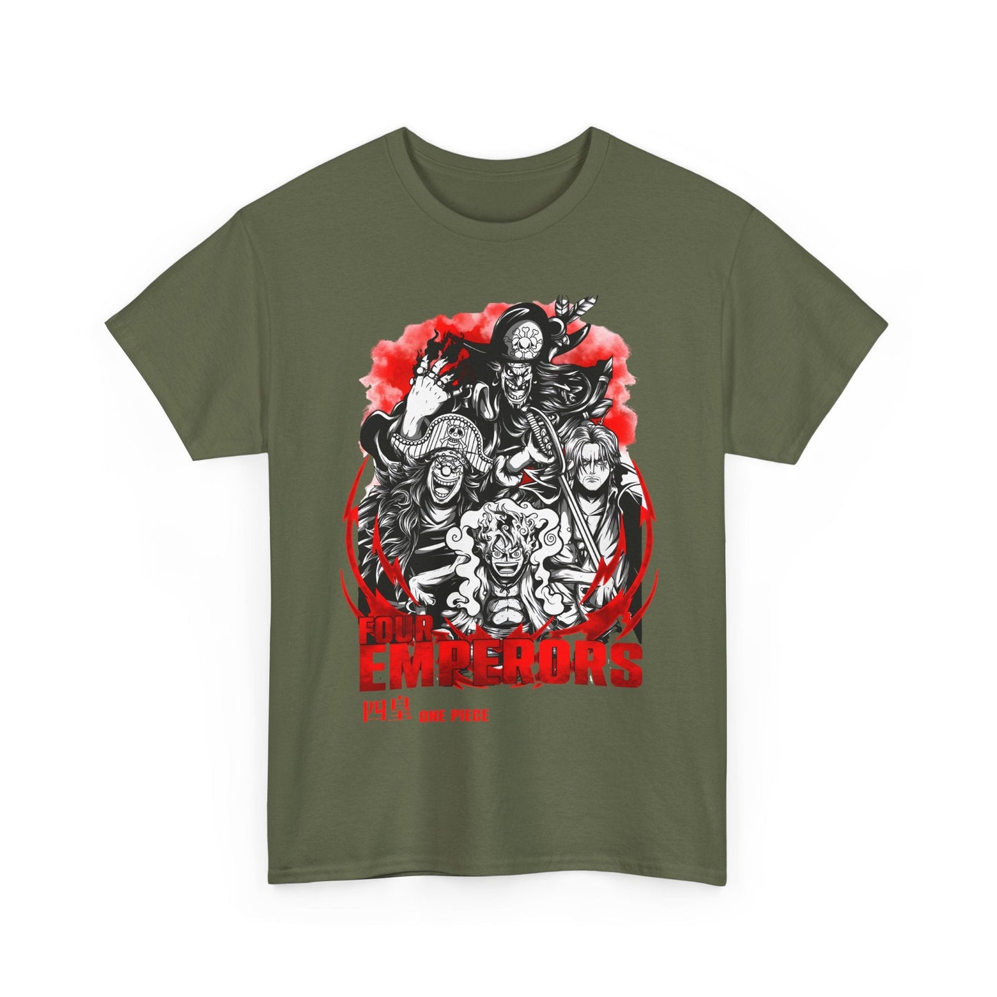 Four Emperors One Piece T-Shirt – 100% Cotton Anime Shirt Featuring Yonko Legends