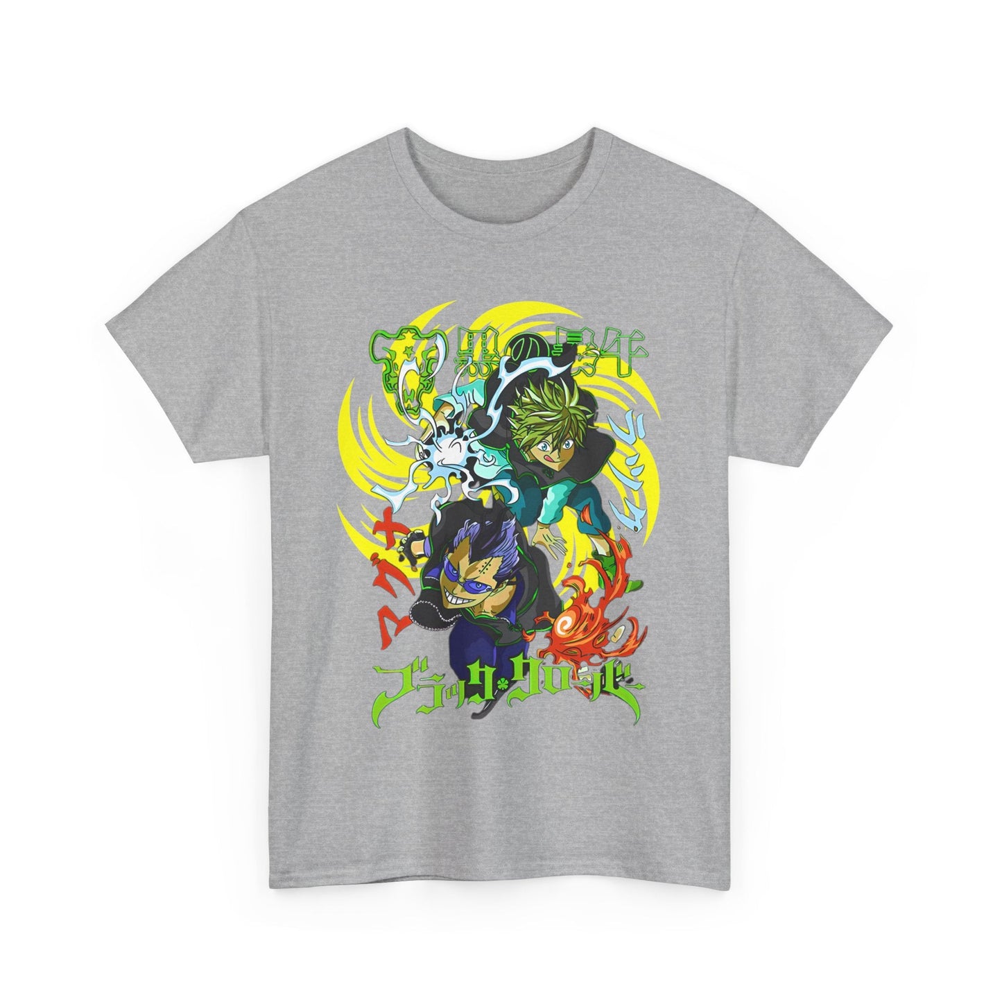 Magna and Luck Black Clover T-Shirt – 100% Cotton Anime Tee for True Magic Knights Fans