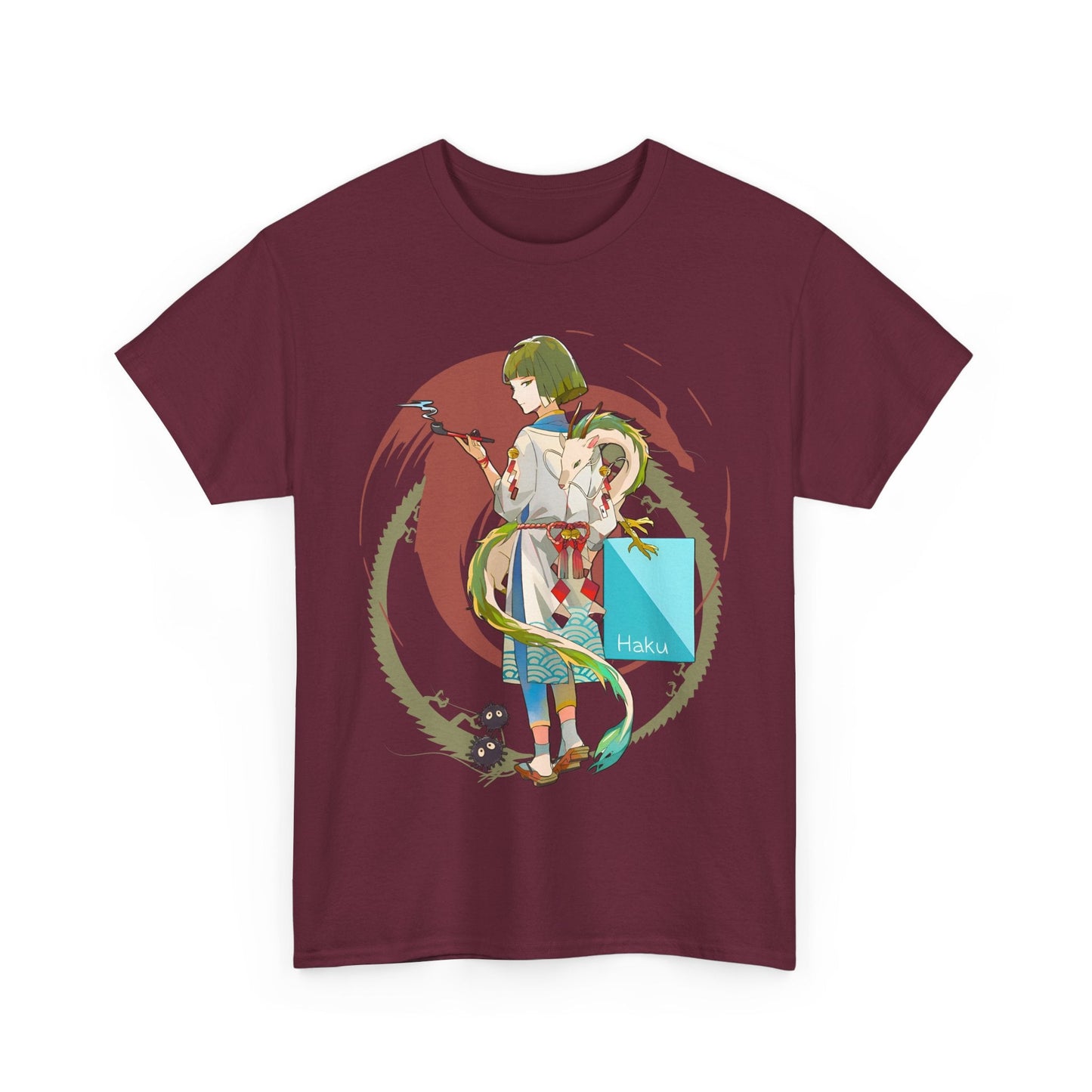 Haku Spirited Away T-Shirt – 100% Cotton Studio Ghibli Tee for Anime Fans and Ghibli Lovers