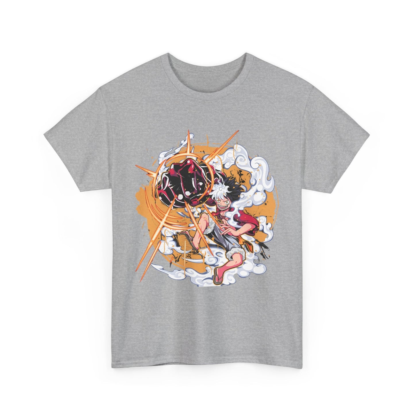 Power Luffy T-Shirt – 100% Cotton One Piece Anime Tee for True Fans