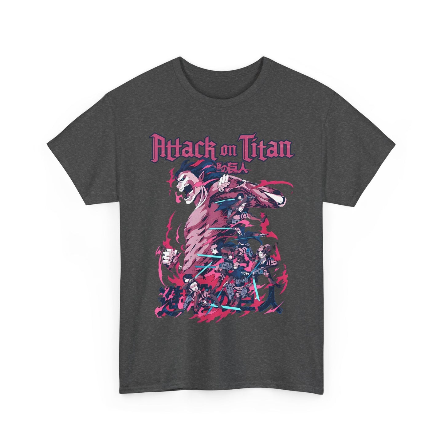 Attack on Titan T-Shirt – 100% Cotton Anime Tee for AOT Fans