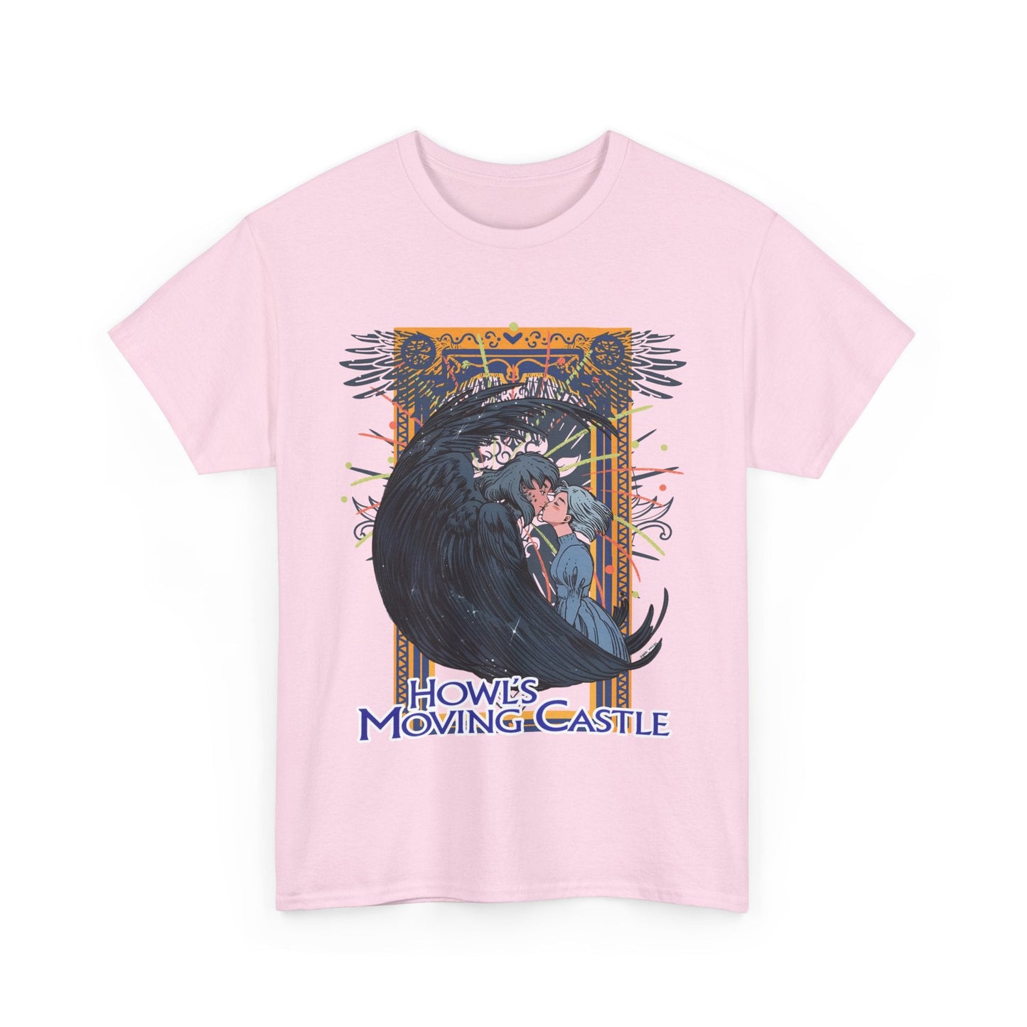 Howl’s Moving Castle T-Shirt – 100% Cotton Anime Tee | Studio Ghibli Fan Shirt