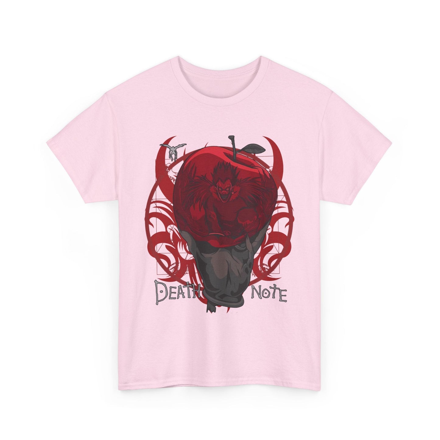 Death Note Apple T-Shirt – 100% Cotton Anime Tee Featuring Ryuk’s Iconic Red Apple