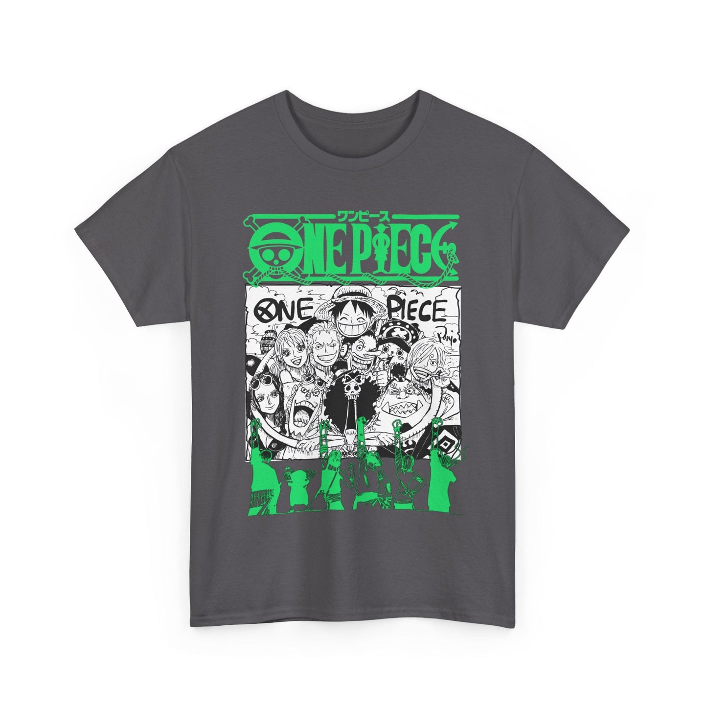 One Piece Characters T-Shirt – 100% Cotton Anime Shirt Featuring Straw Hat Crew