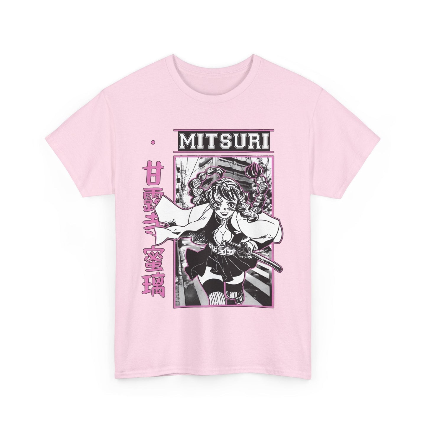 Mitsuri Kanroji T-Shirt – 100% Cotton Demon Slayer Love Hashira Anime Tee
