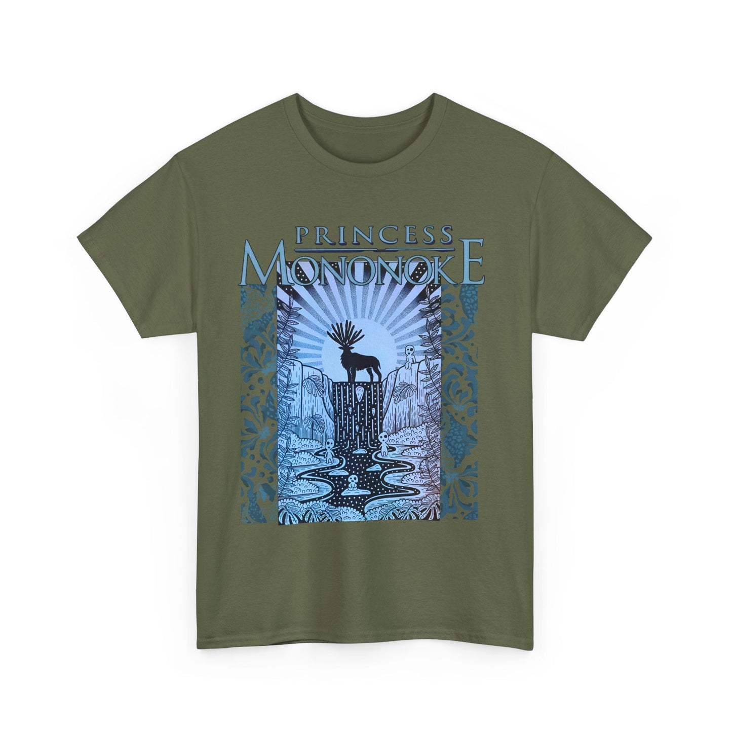 Mononoke Princess Forest Spirit T-Shirt – 100% Cotton Studio Ghibli Inspired Anime Tee