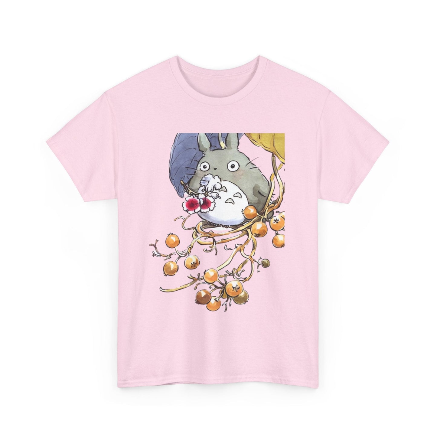 My Neighbor Totoro with Flowers T-Shirt – 100% Cotton Studio Ghibli Floral Tee
