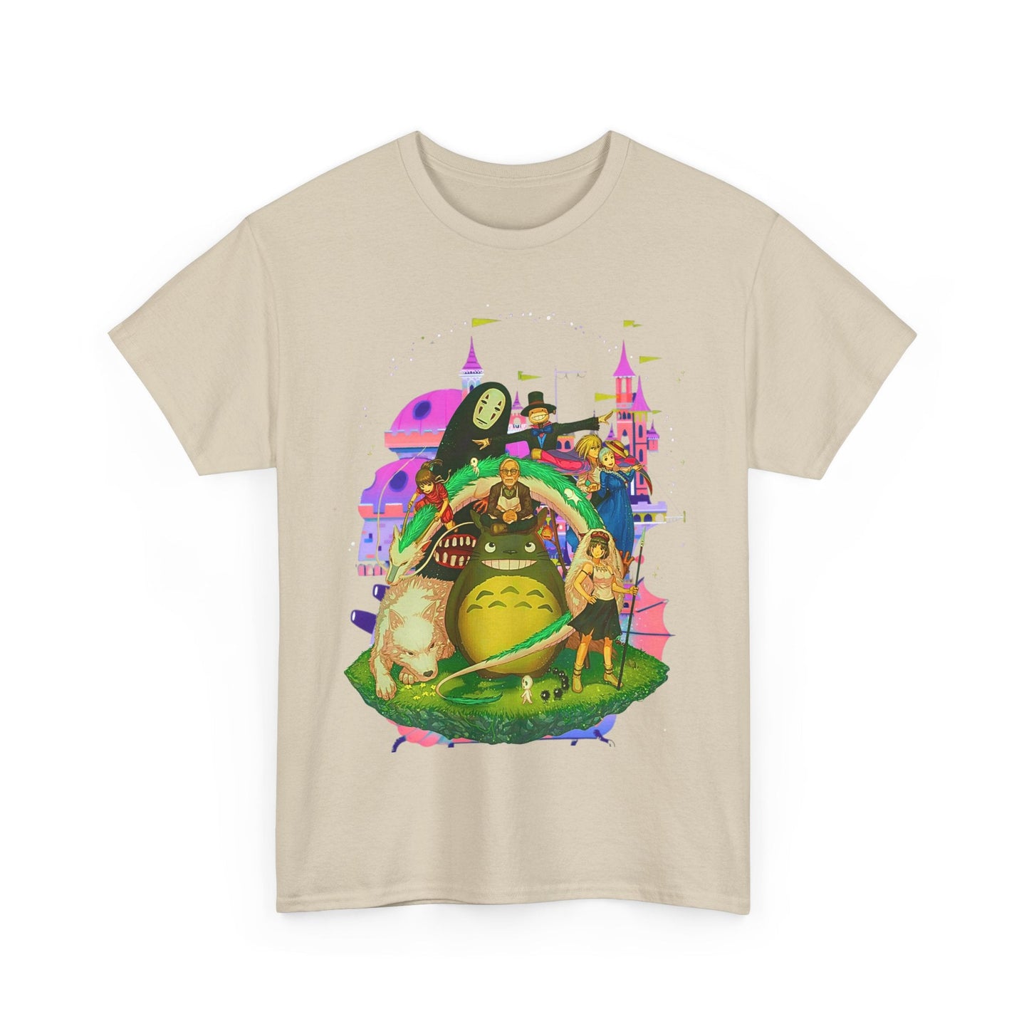 Hayao Miyazaki Characters T-Shirt – 100% Cotton Studio Ghibli Anime Tee