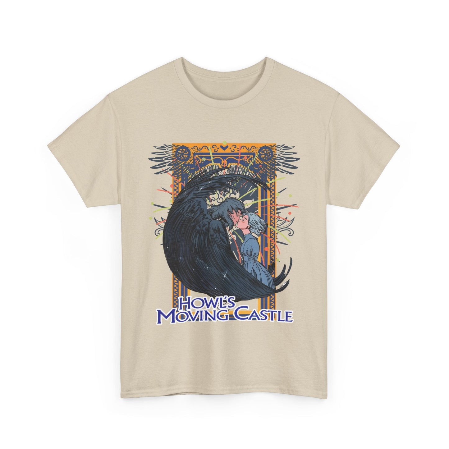 Howl’s Moving Castle T-Shirt – 100% Cotton Anime Tee | Studio Ghibli Fan Shirt