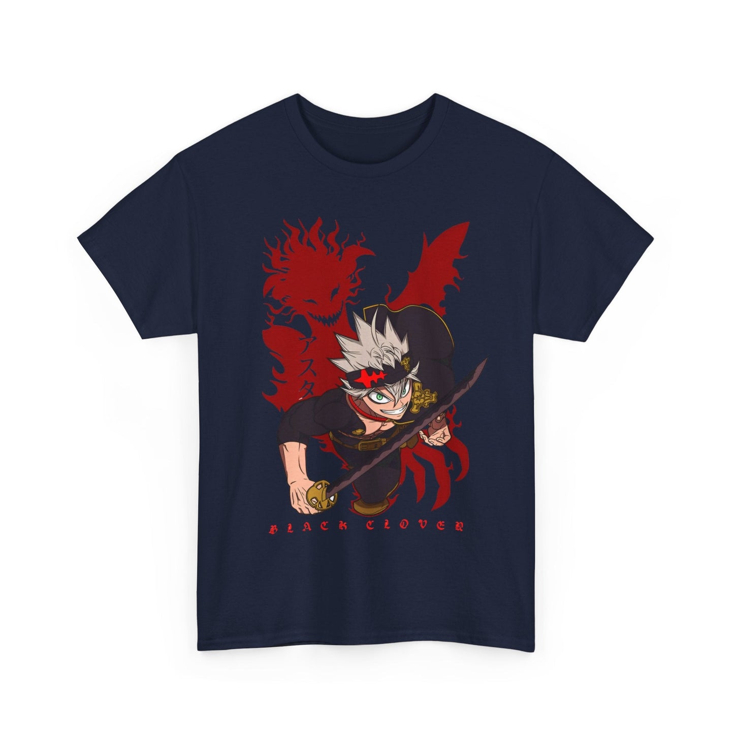 Asta Black Clover T-Shirt – 100% Cotton Anime Tee for Magic Knight Fans