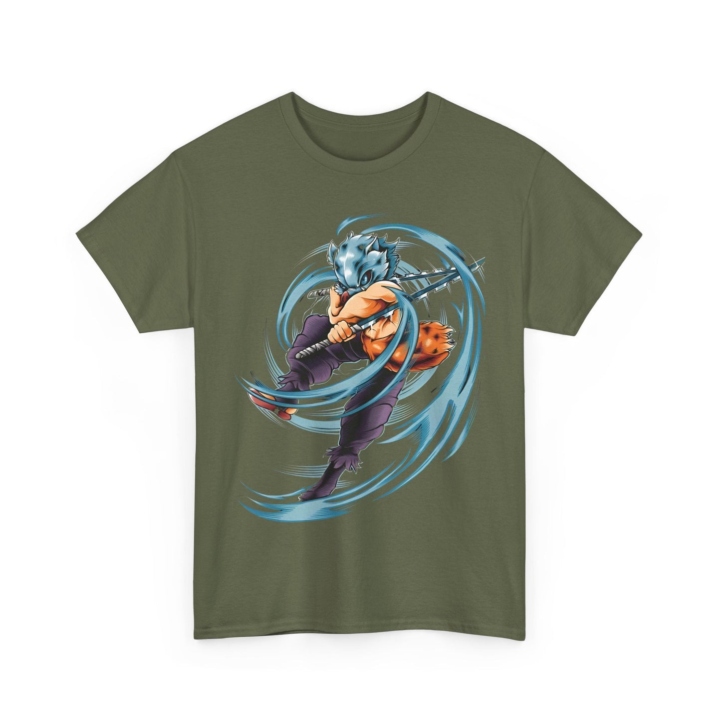 Inosuke Hashibira T-Shirt – Demon Slayer 100% Cotton Anime Tee for Fans