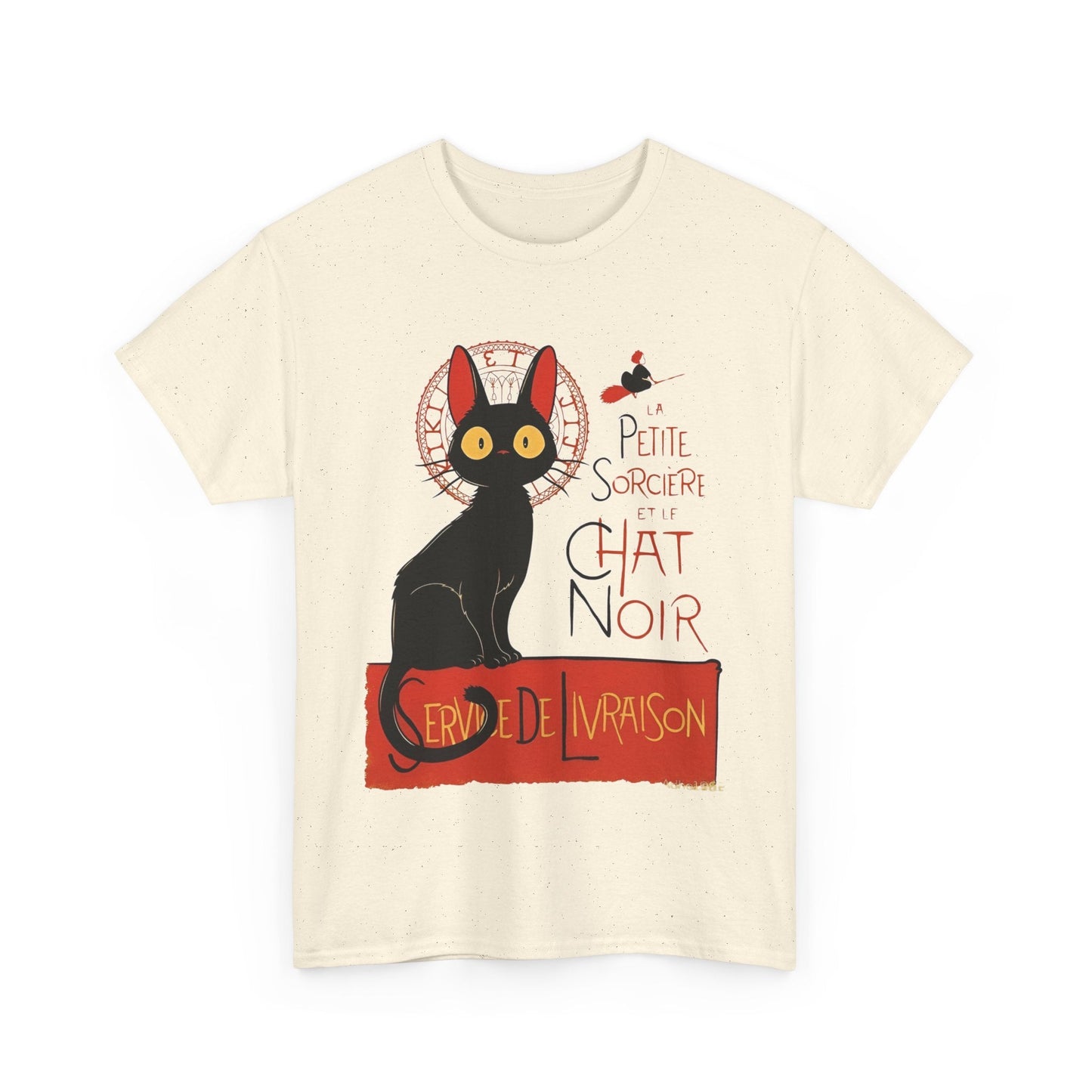 Kiki's Delivery Service T-Shirt – 100% Cotton "Service de Livraison" Studio Ghibli Tee for Fans