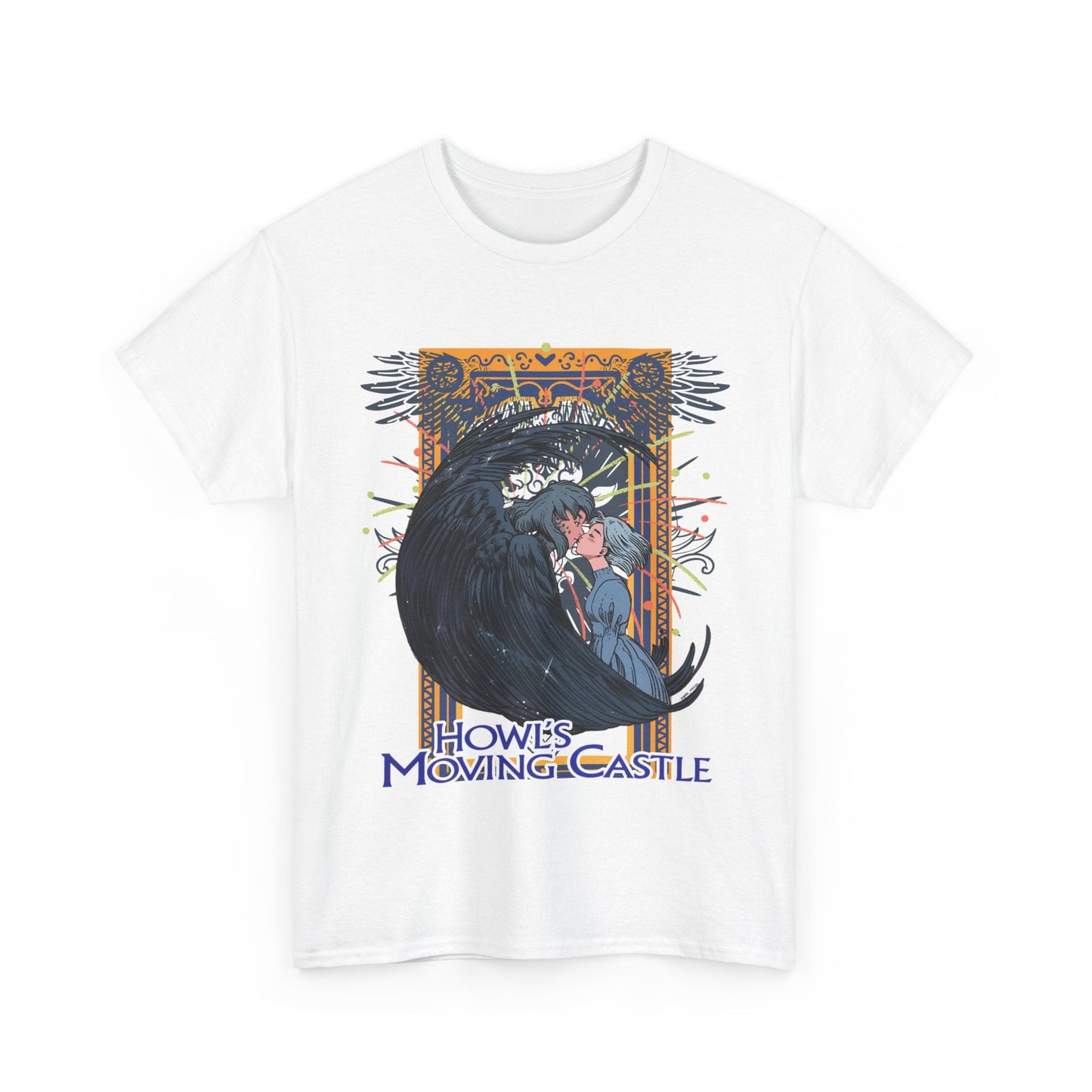 Howl’s Moving Castle T-Shirt – 100% Cotton Anime Tee | Studio Ghibli Fan Shirt